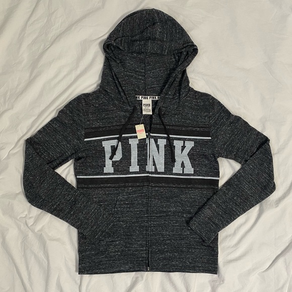 NWT Victoria’s Secret PINK Zip-Up Hoodie - Picture 1 of 4